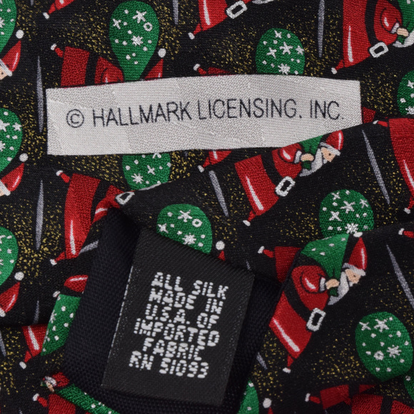 Cool Yule Santa Claus Tie Holiday Silk Necktie Christmas Office Party Festive - Picture 6 of 6